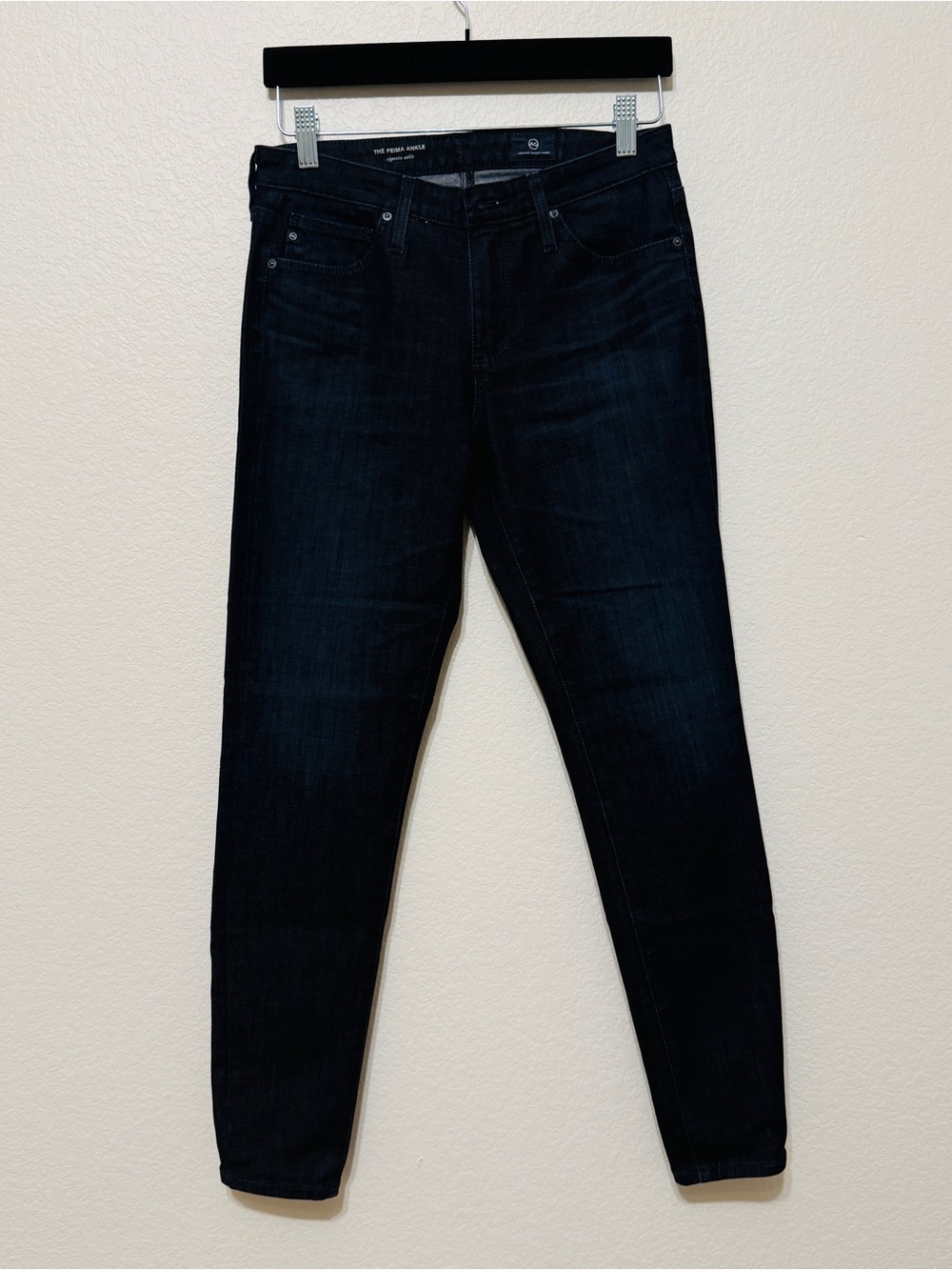 🦋 AG Adriano Goldschmied| EUC The Prima Ankle Cigarette Jeans 26R Dark Wash - Picture 6 of 12